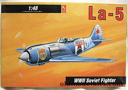 Hobby Craft 1/48 LA-5 Soviet Fighter - USSR Or Czech Air Force 1944 Or 1946, HC1589 plastic model kit